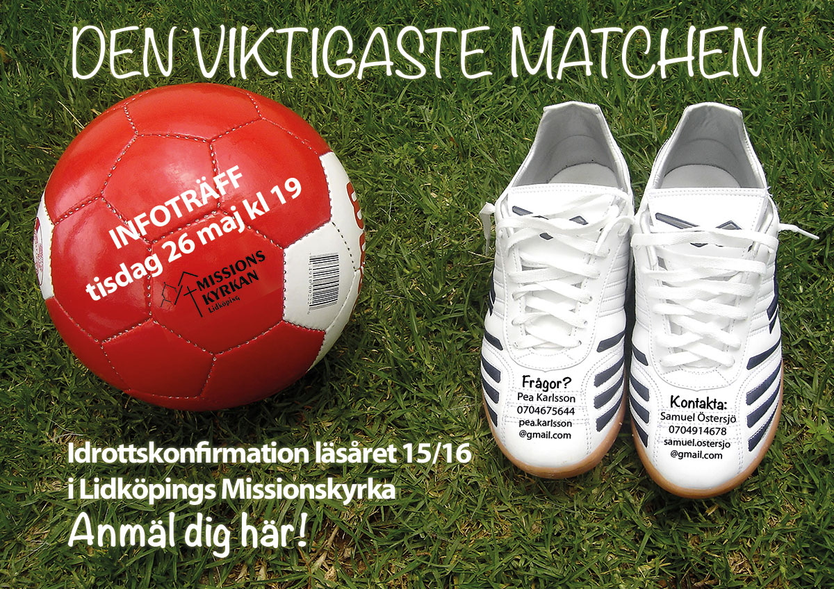 Anmäl dig här till konfa 15/16!